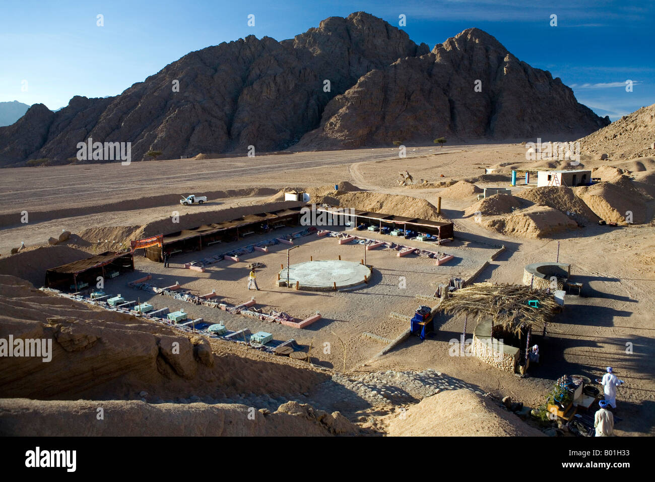 Bedouin camp for tourists in the Sinai Desert near Sharm el Sheikh Egypt Stock Photo Alamy