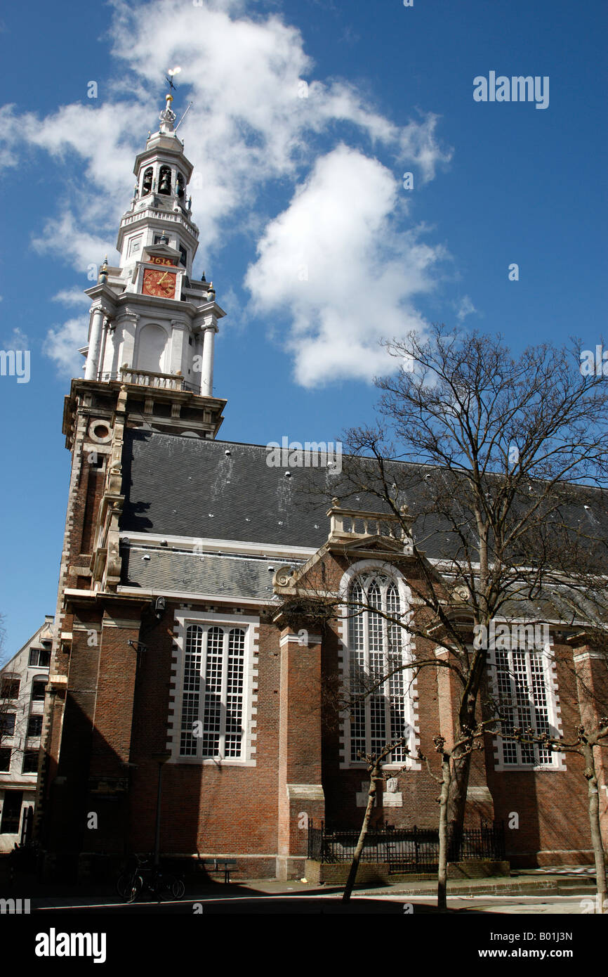 the zuiderkerk or southern church zuiderkerkhof amsterdam netherlands north holland europe Stock Photo