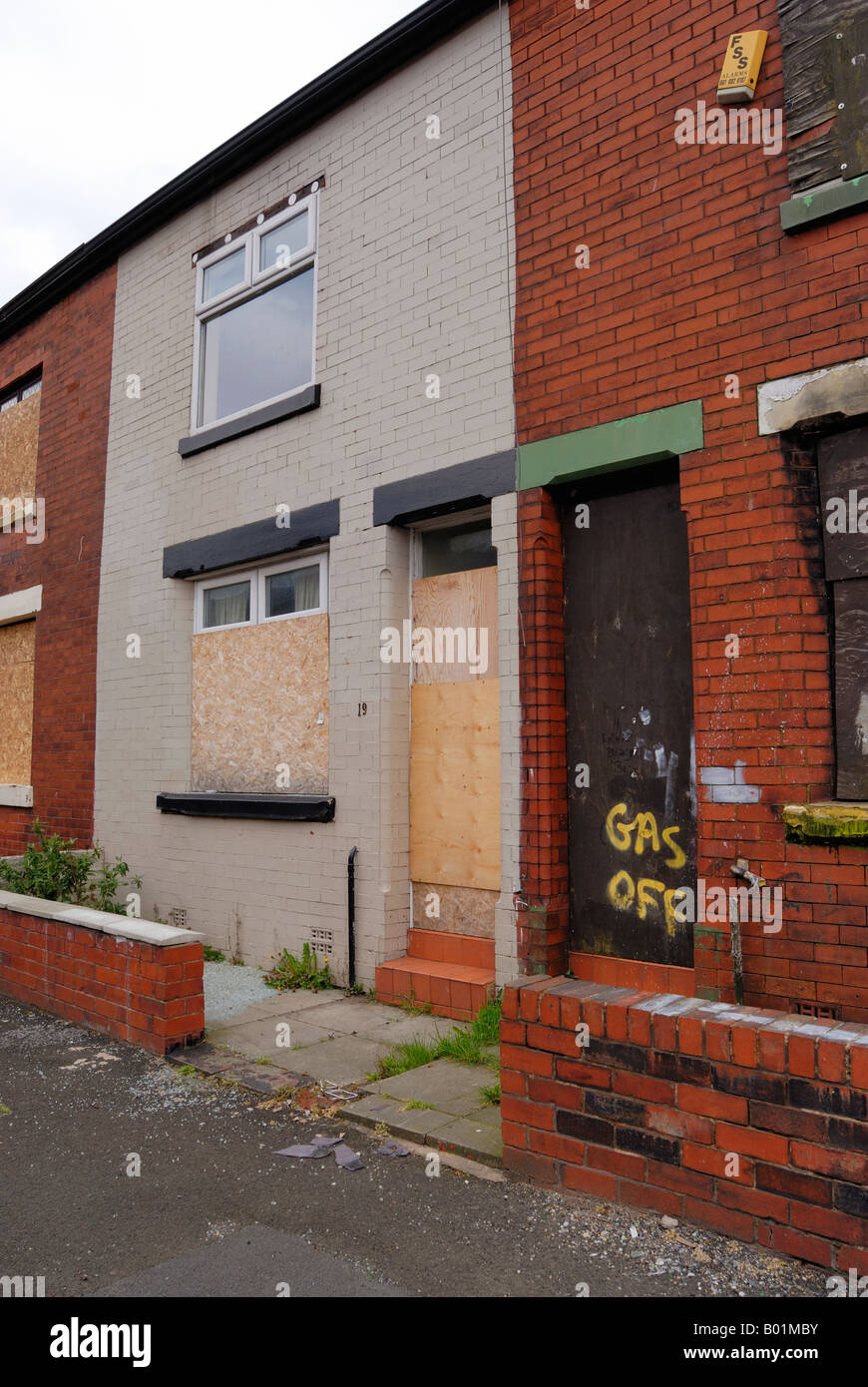 Houses in the Clayton district of East Manchester refered to as