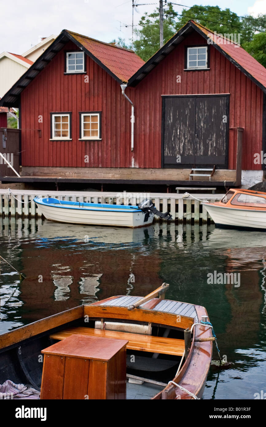 Idyllic fishing village in Bohuslan Sweden Stock Photo Alamy