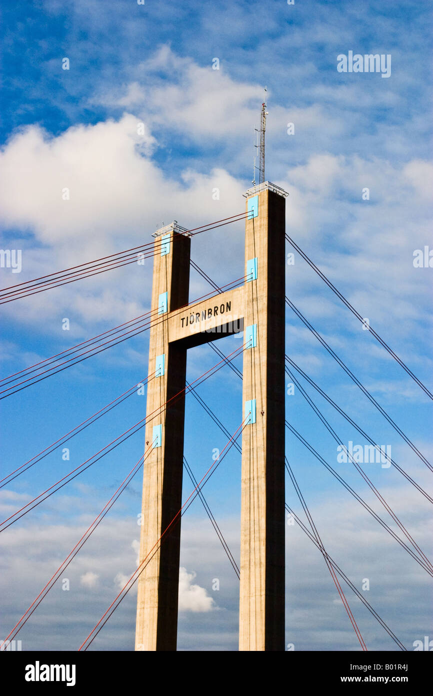 Bridge tower Stock Photo