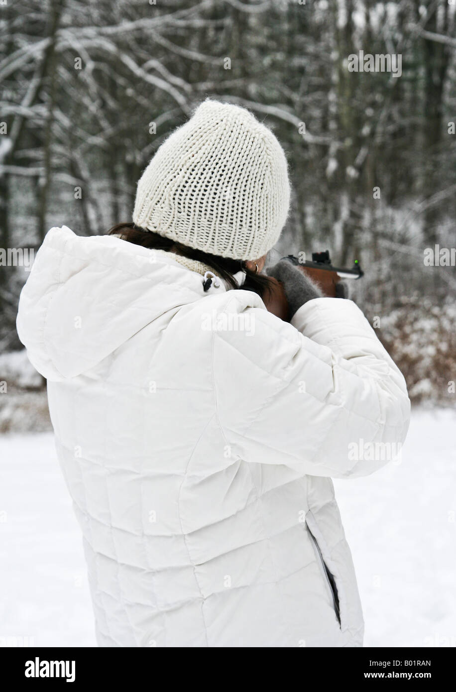 Target shooting with air rifle Stock Photo Alamy