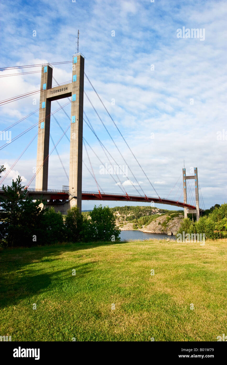 Tjorn bridge in the Swedish Westcoast Stock Photo
