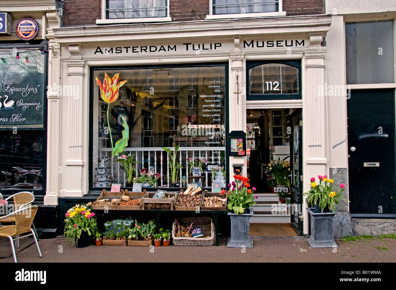 Tulip Museum  Amsterdam Jordaan Prinsengracht Holland The Netherlands Nederland Dutch City Stock Photo