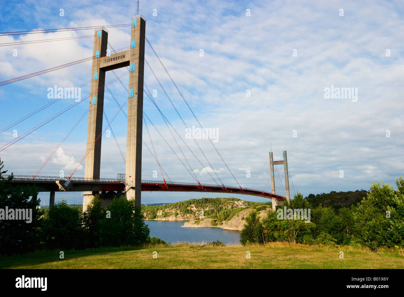 Tjorn bridge in the Swedish Westcoast Stock Photo