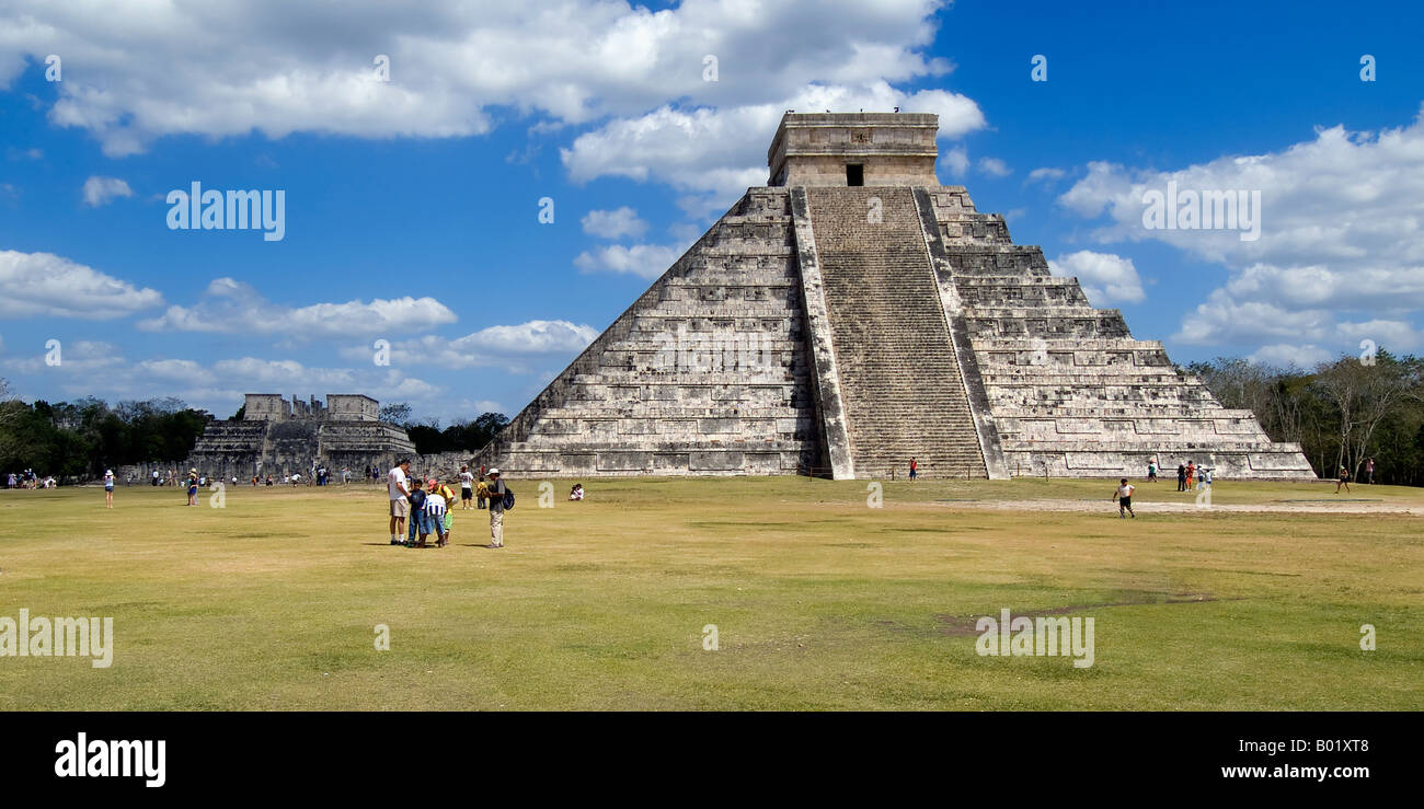 Chichen Itza Pyramid, The Castle Stock Photo