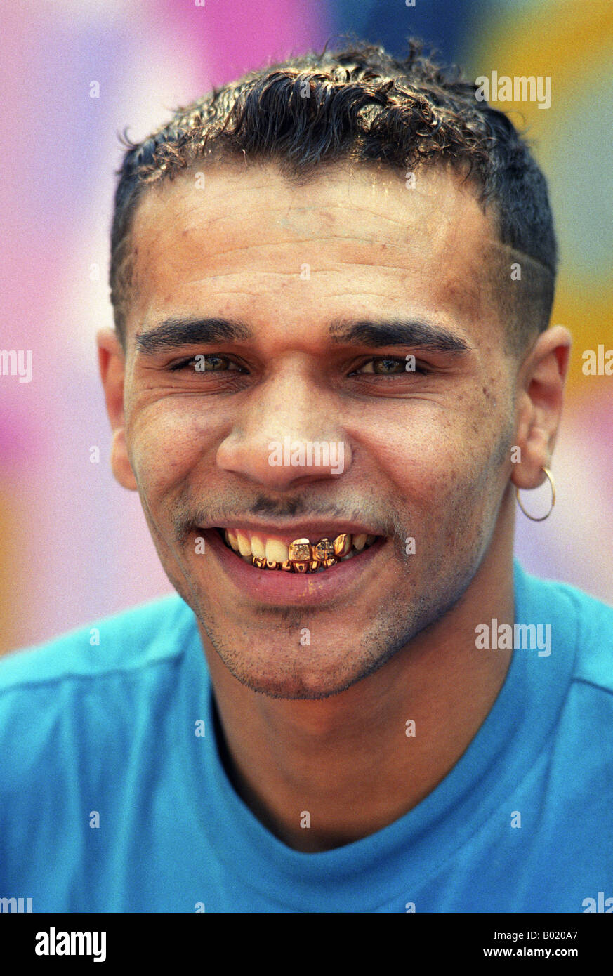 Graffiti artist Goldie working in Wolverhampton in the early 1990 s Stock Photo Alamy