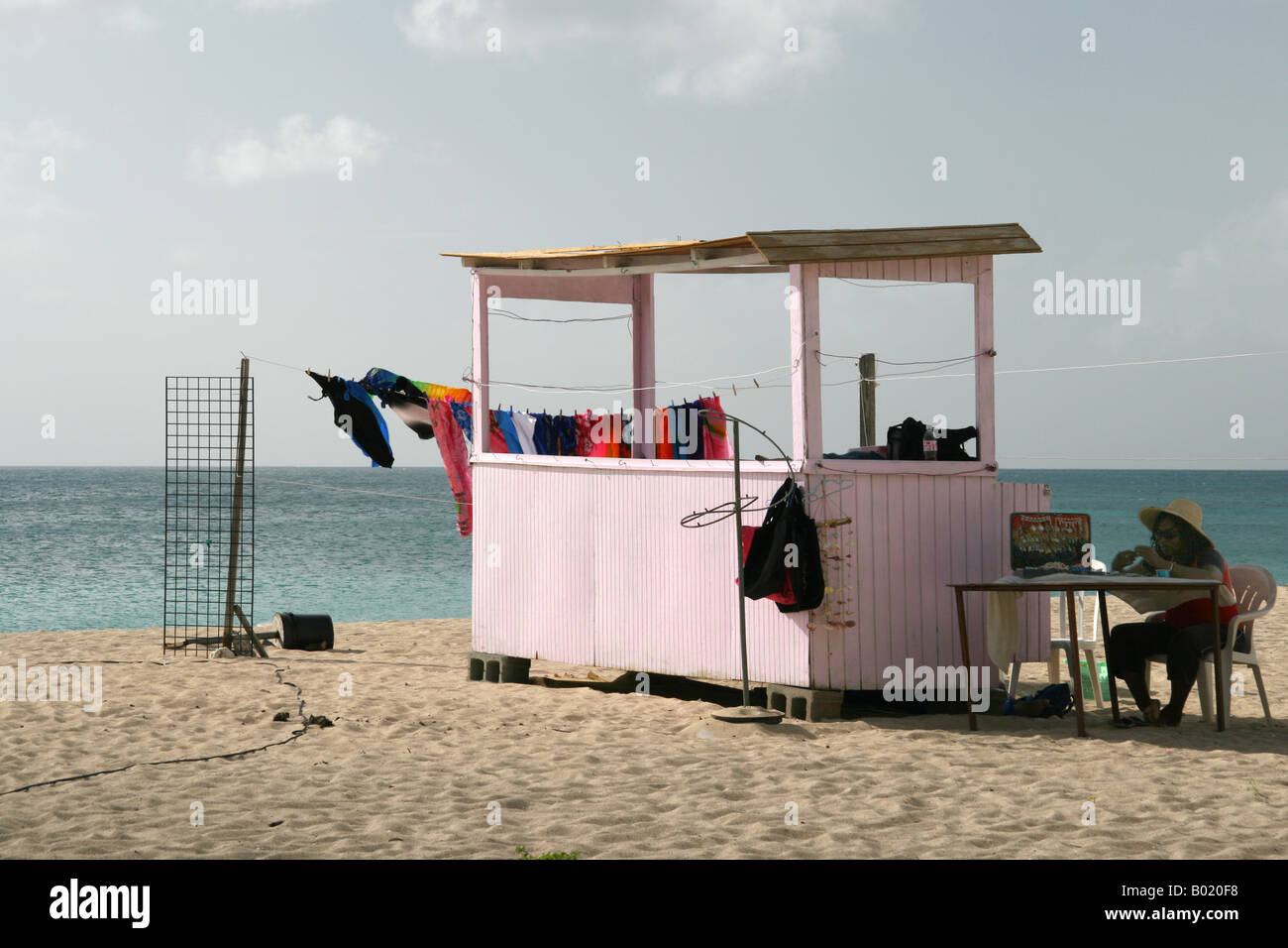 Bright colourful clothes For Sale, Turners Beach, Antigua, Caribbean