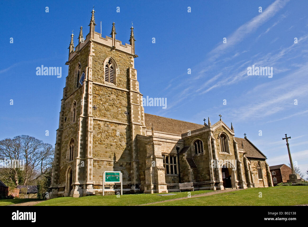 St Wilfred Church in Alford Lincolnshire Stock Photo