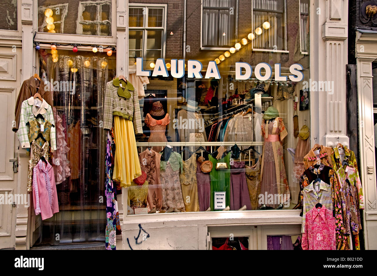 Laura Dols Amsterdam Jordaan fashionable designer fashion clothes shop  clothing store Stock Photo - Alamy