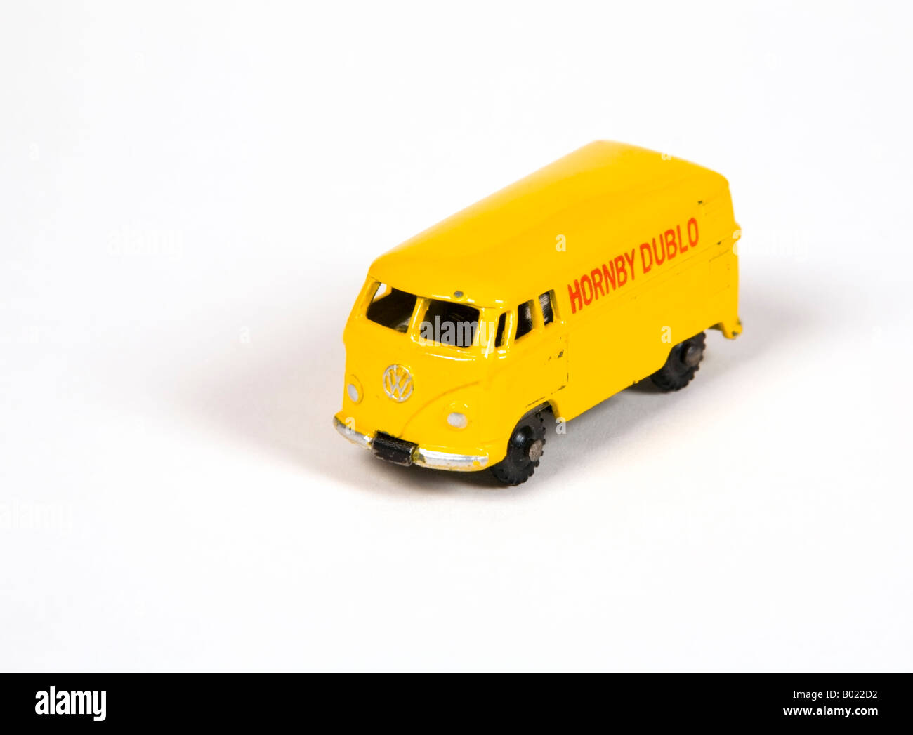 Yellow, toy Dinky Dublo Volkswagen delivery van from the 1960's Stock Photo