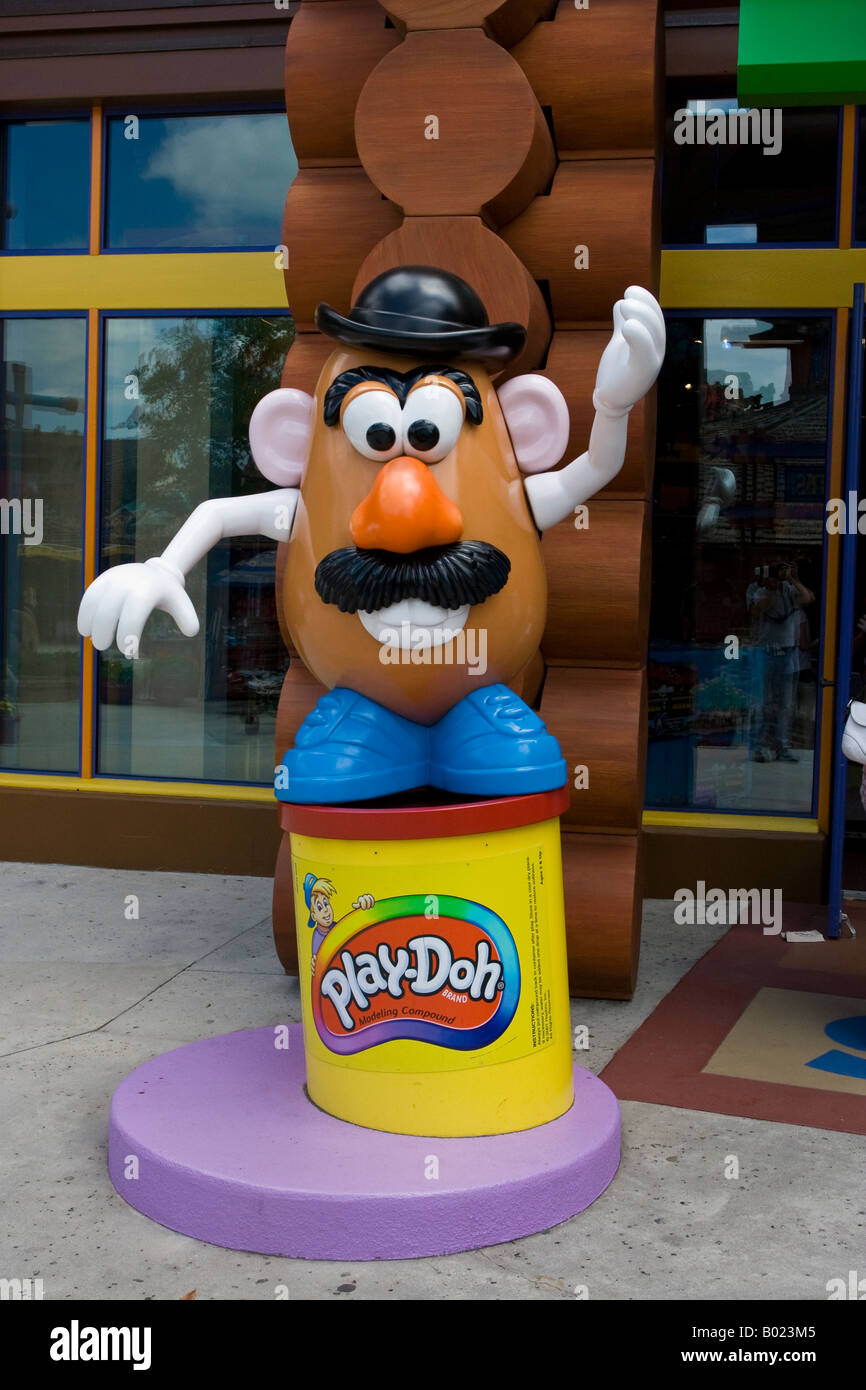 Mr Potato Head Statue at Downtown Disney Marketplace in Orlando Florida USA Stock Photo