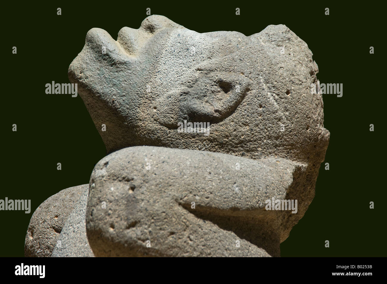 Olmec Giant Statue Stock Photo