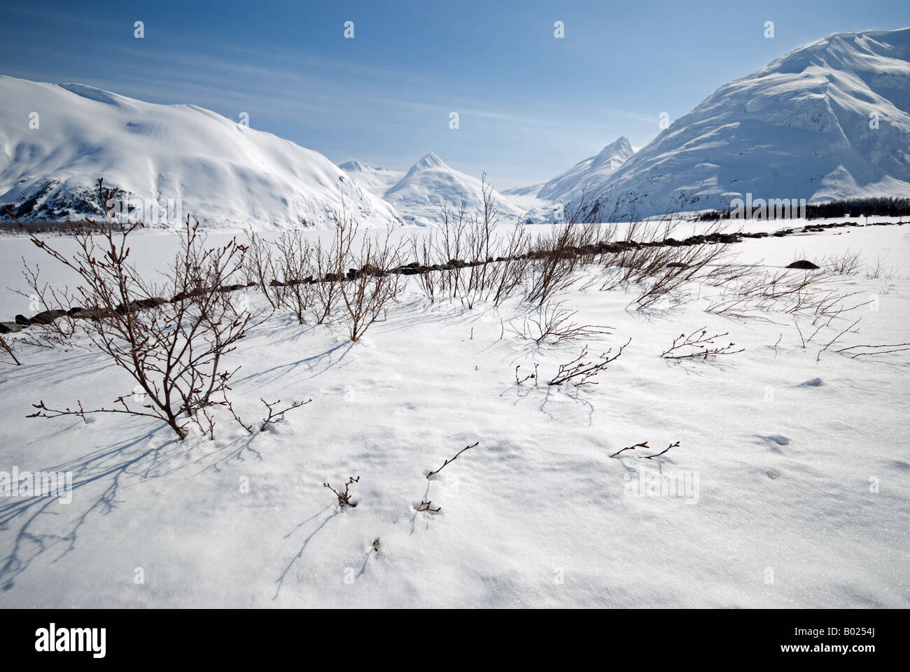 Portage Glacier, Alaska, USA. Stock Photo