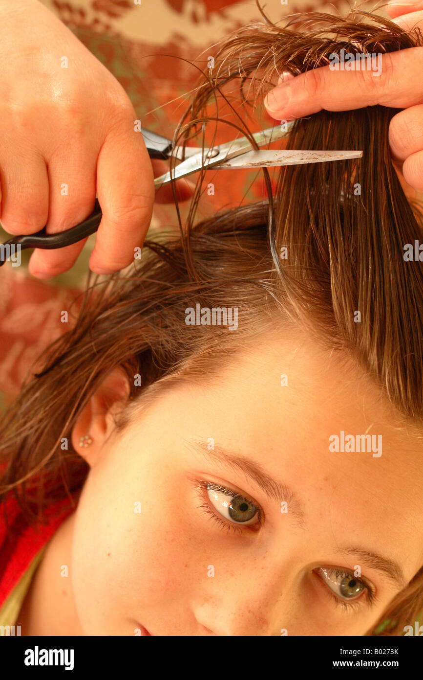 Teenager haircut uk hi-res stock photography and images - Alamy