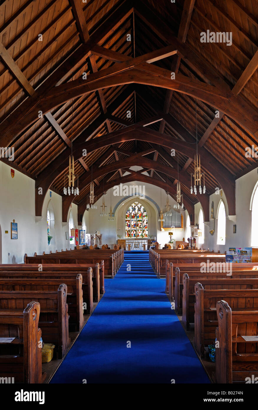 Interior , looking East . Church of Saint Mary the Virgin , Hambleton