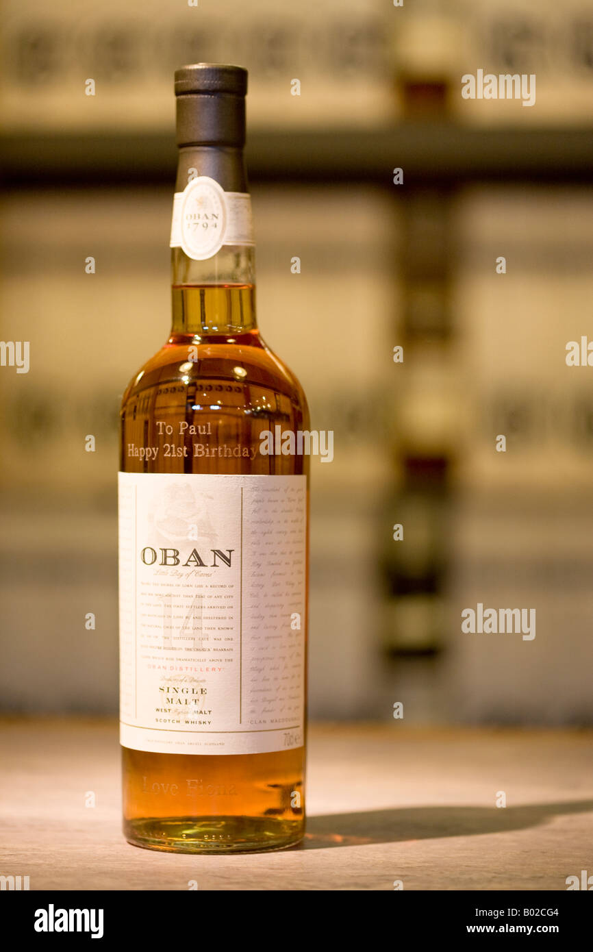 Oban Malt Scotch Whisky distillery in the Scottish west coast port of