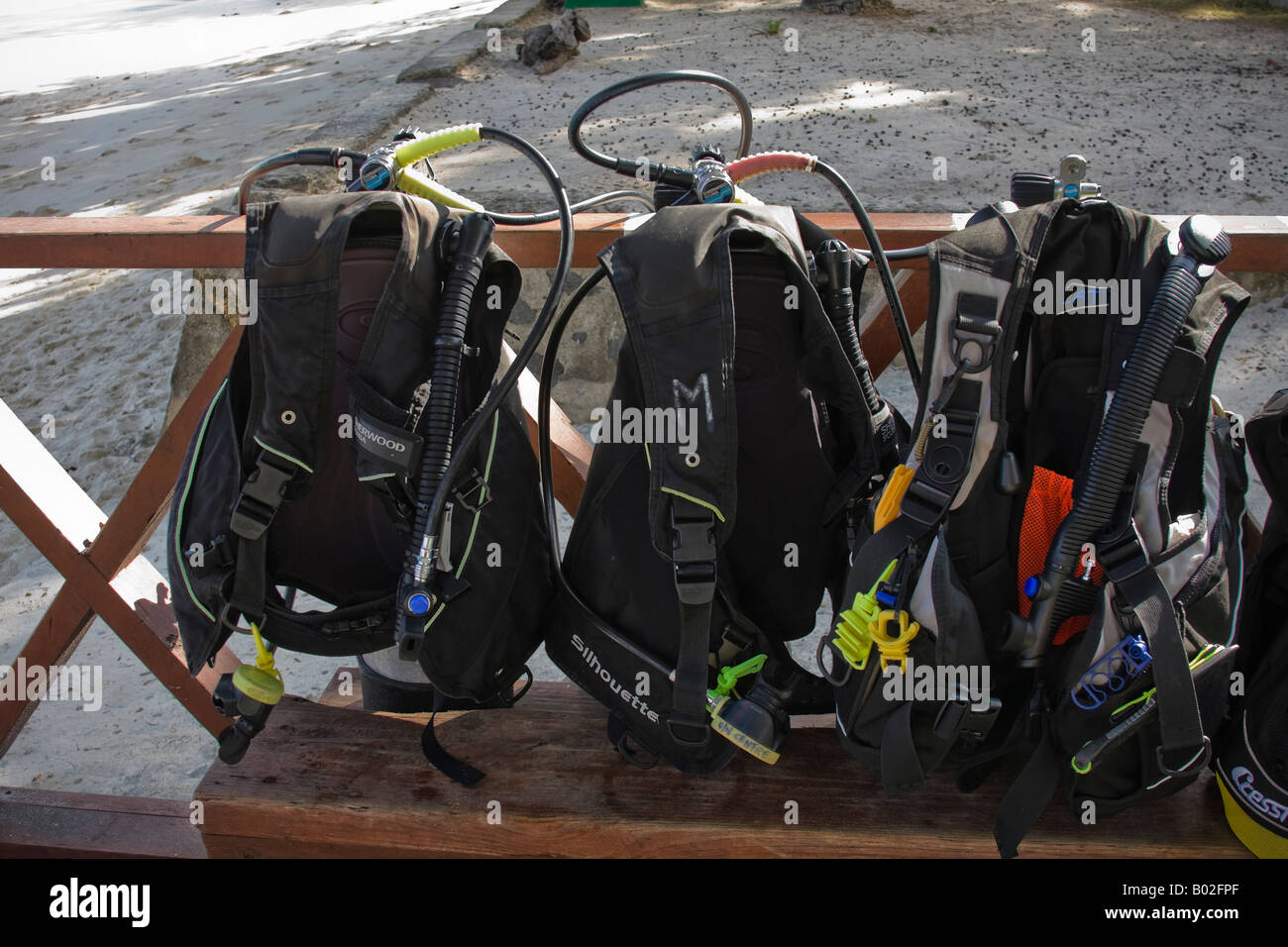 Scuba diving equipment Stock Photo