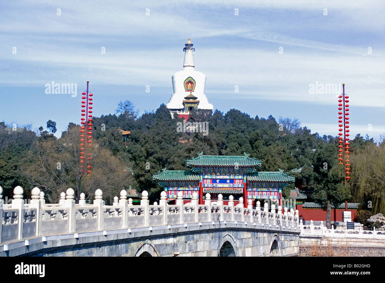 Beihai Park In Beijing China Stock Photo Alamy Beihai Park In Beijing China Stock Photo Alamy