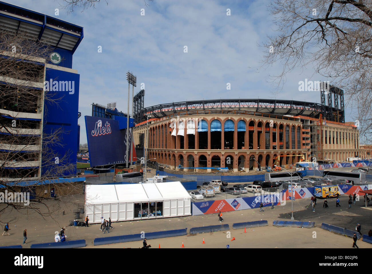 Shea Stadium in Flushing Queens in NYC Stock Photo