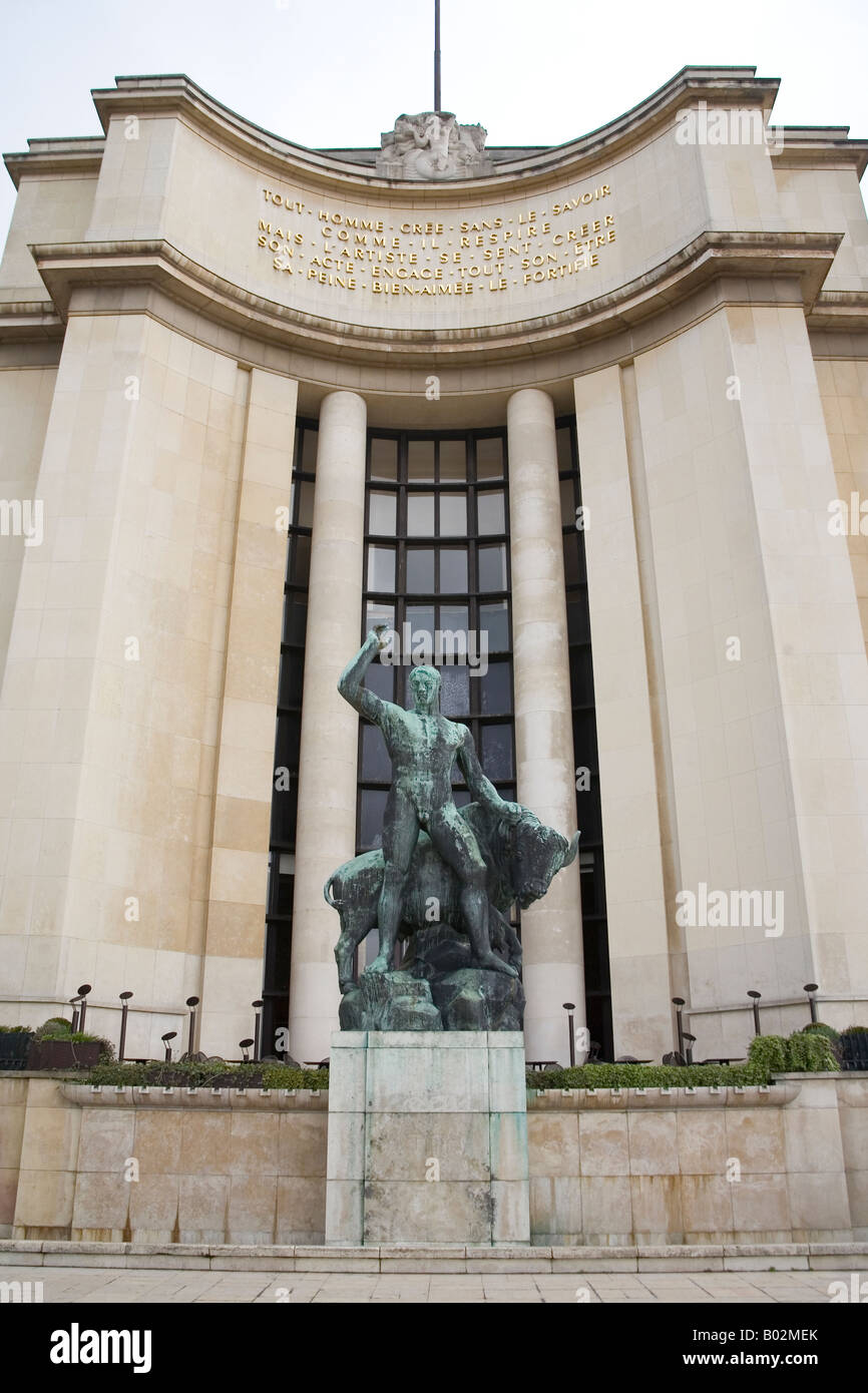 Chaillot Palace, Paris, France. Stock Photo