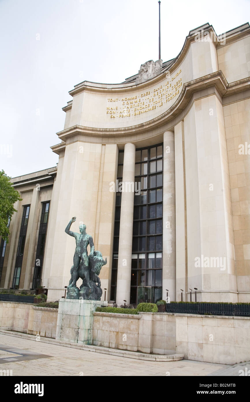 Chaillot Palace, Paris, France. Stock Photo