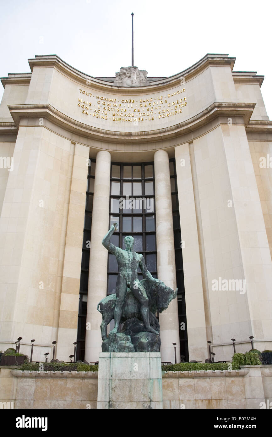 Chaillot Palace, Paris, France. Stock Photo