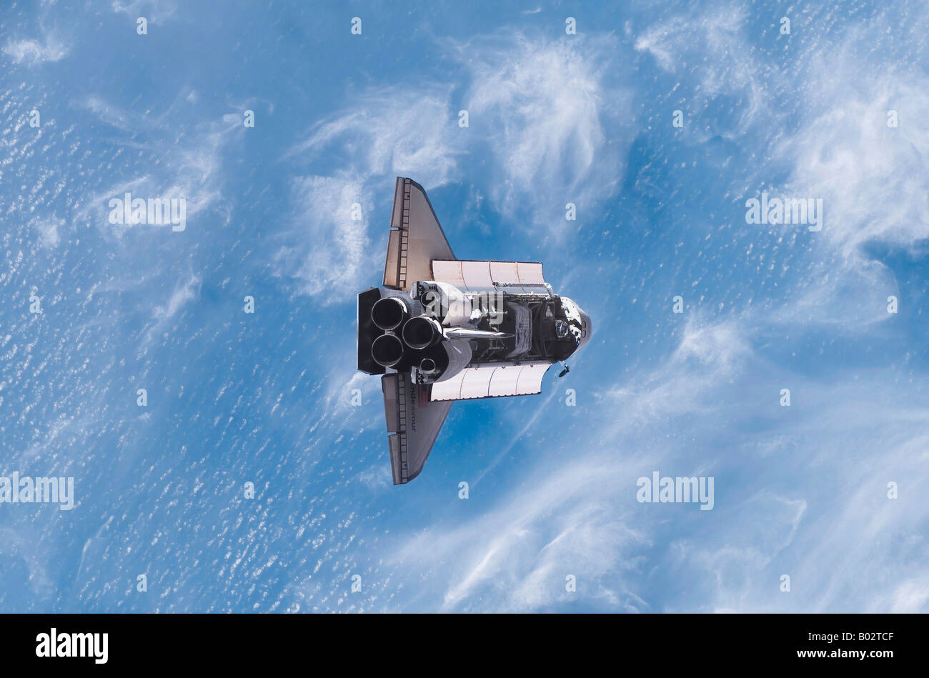 Space Shuttle Endeavour Stock Photo