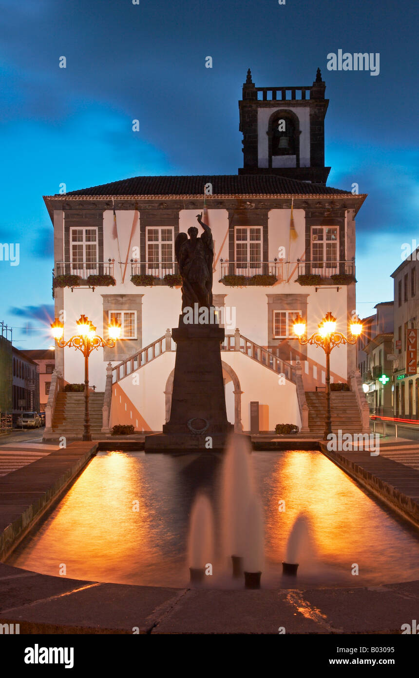 Azores, Town Hall, Ponta Delgada, The Capital Of Sao Miguel Island ...