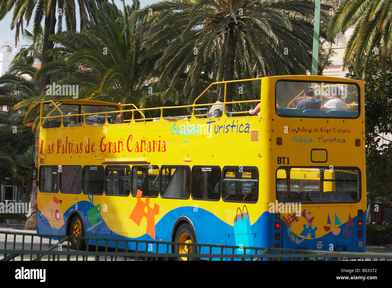 Tourist Bus, Las Palmas, Gran Canaria Stock Photo - Alamy