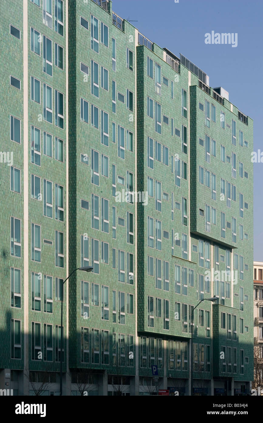Ponti Building Montedoria Building, Milan. Architect: Gio Ponti with Antonio Fornaroli ...