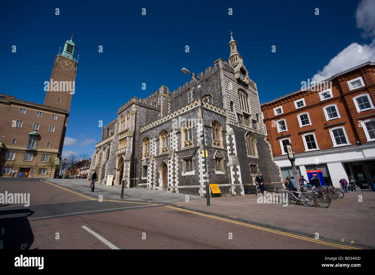 Norwich Guildhall and City Hall Gaol Hill Norwich Stock Photo Alamy
