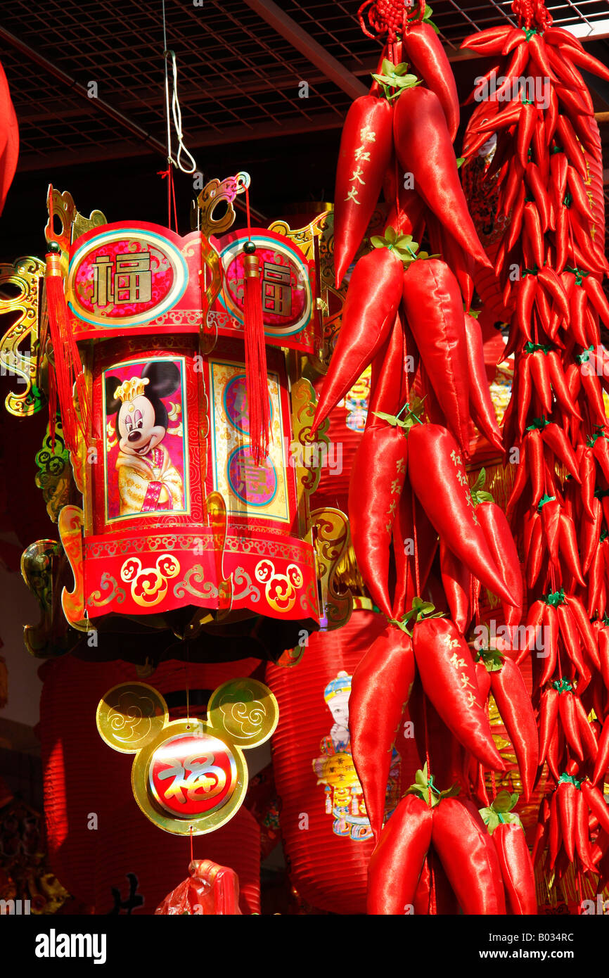 Hanging Chili Pepper Decorations Stock Photos Hanging Chili