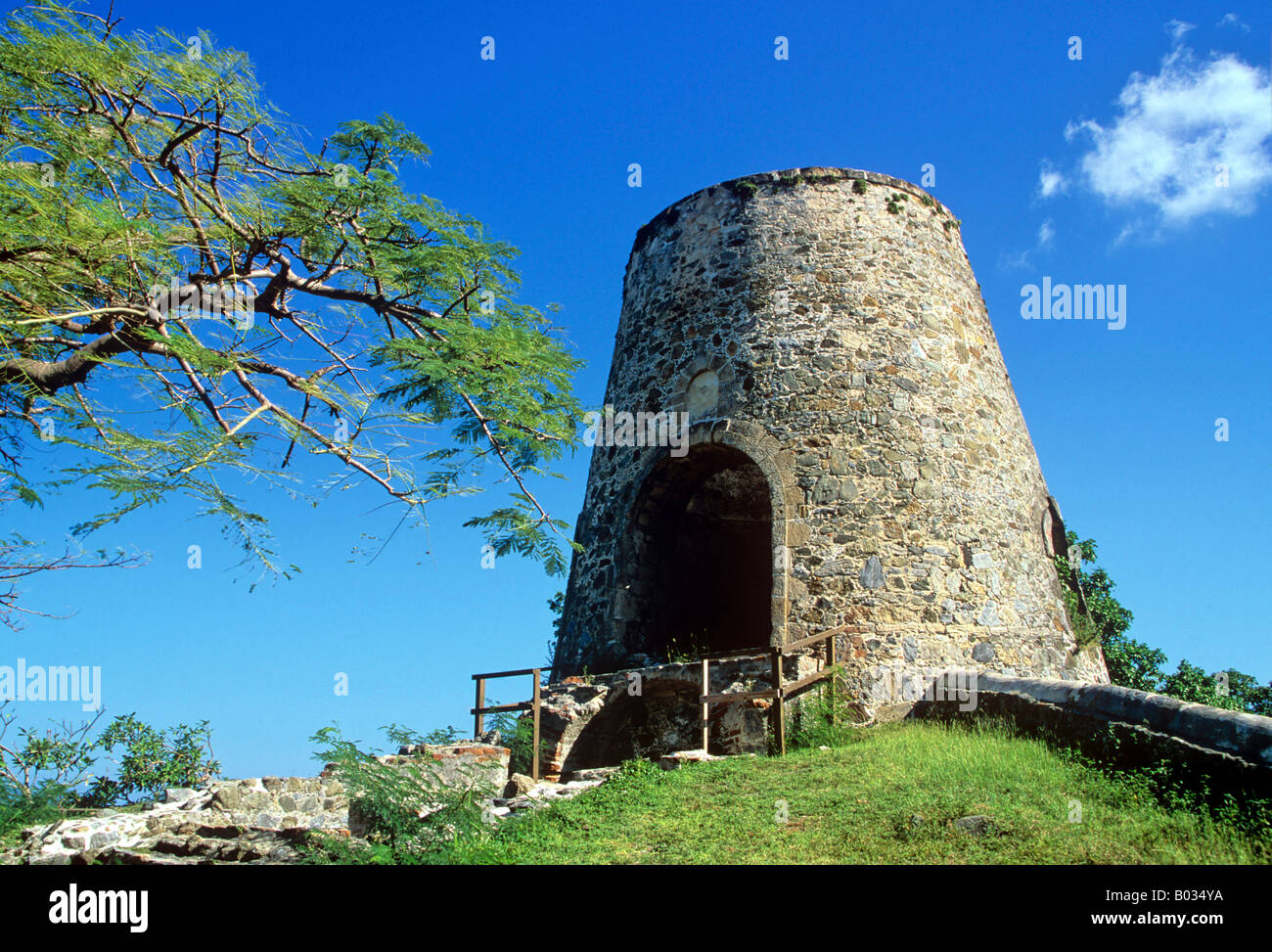 0539 Annaberg Sugar Mill St Johns US Virgin Islands Caribbean Stock