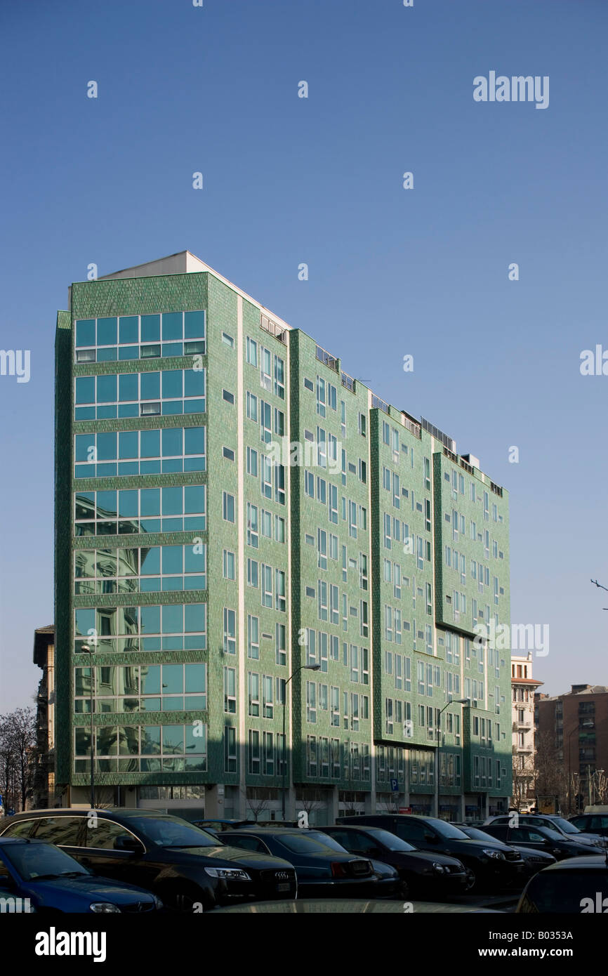 Ponti Building Montedoria Building, Milan. Architect: Gio Ponti with Antonio Fornaroli ...