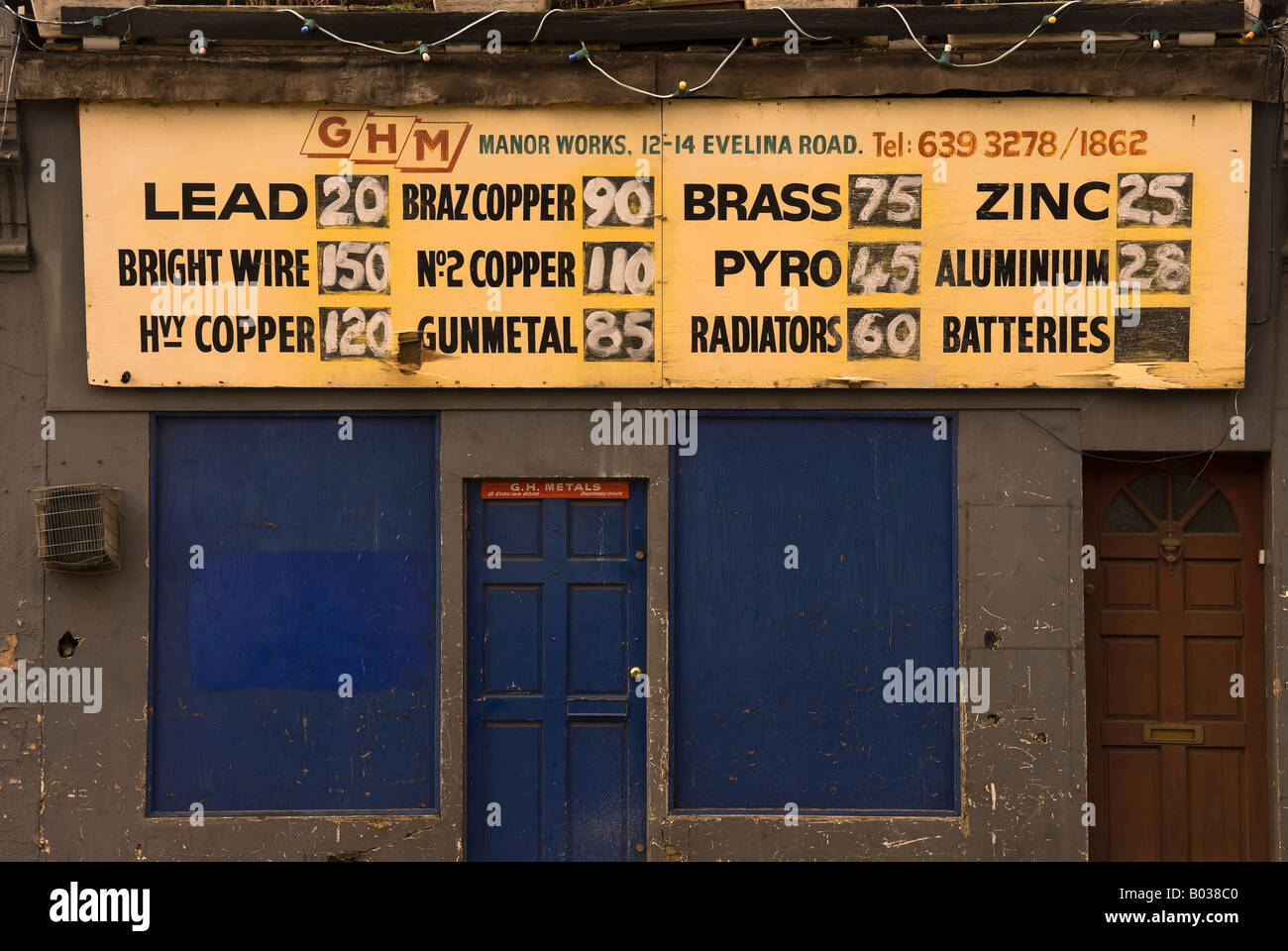 Scrap metal dealer, Nunhead, South London Stock Photo Alamy