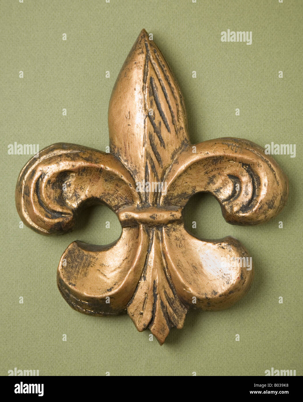 Fleur-de-lis emblem Stock Photo