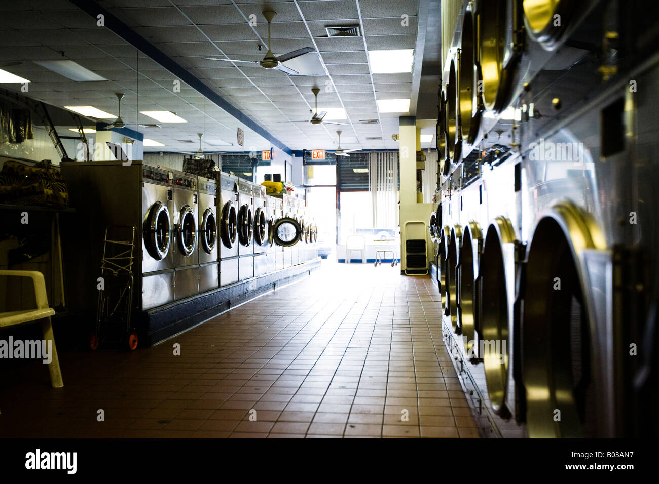 Typical public laundromat of Brooklyn, NY Stock Photo Alamy