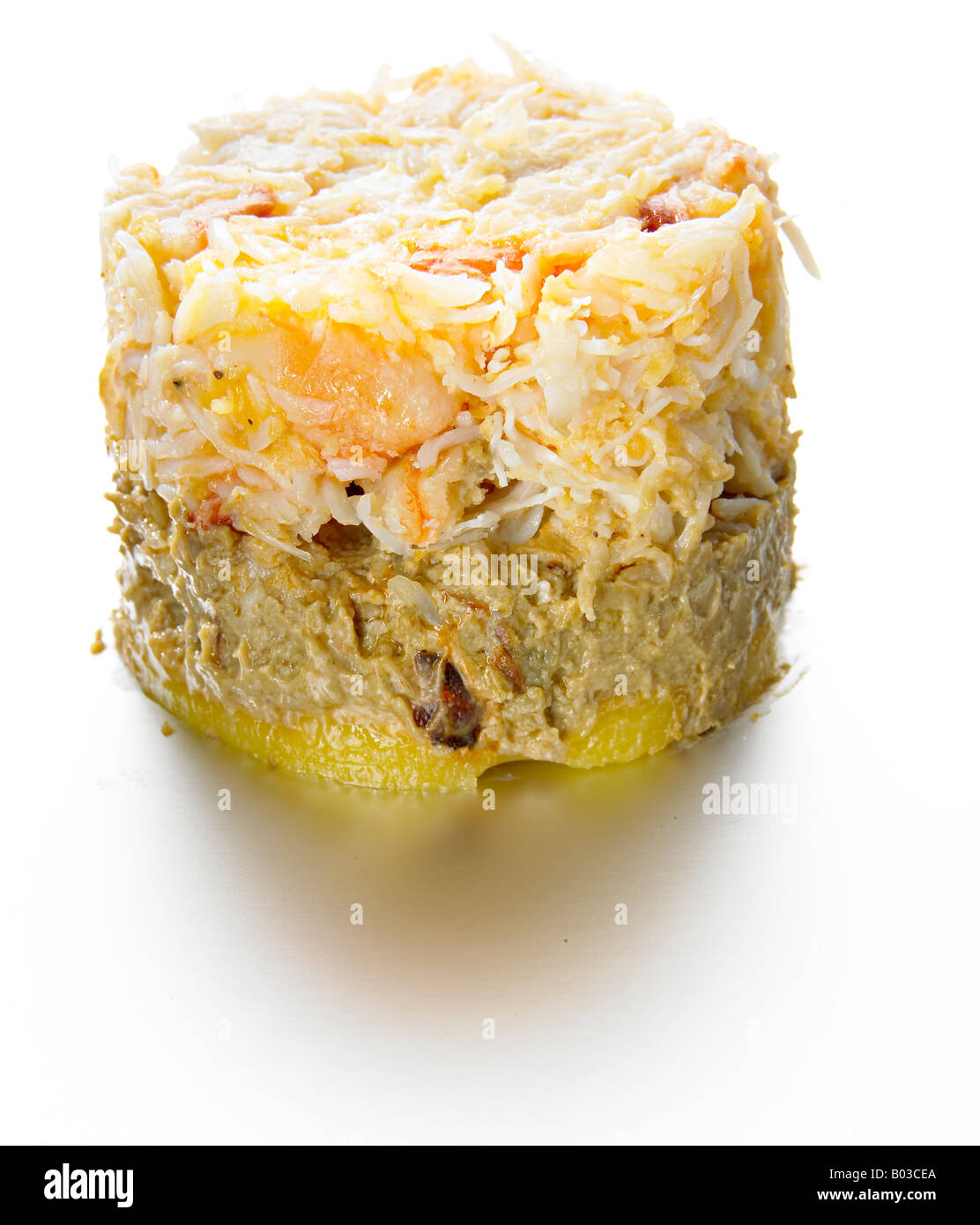 crab meat potted Stock Photo