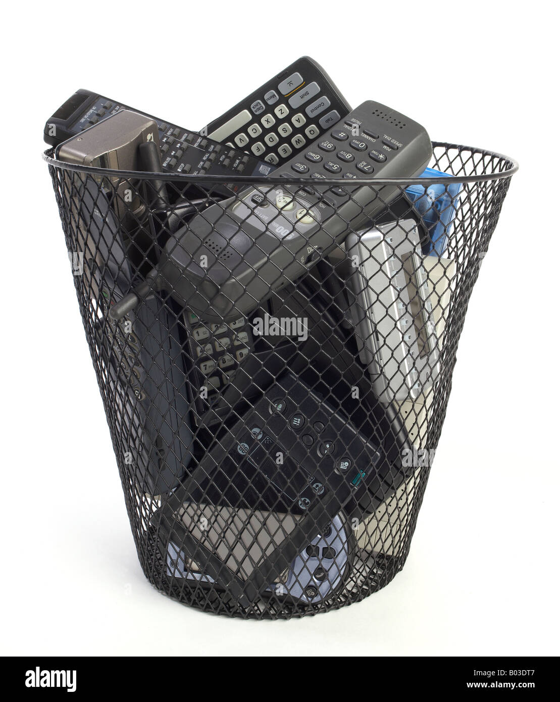 Old Electronics in Trash Stock Photo Alamy