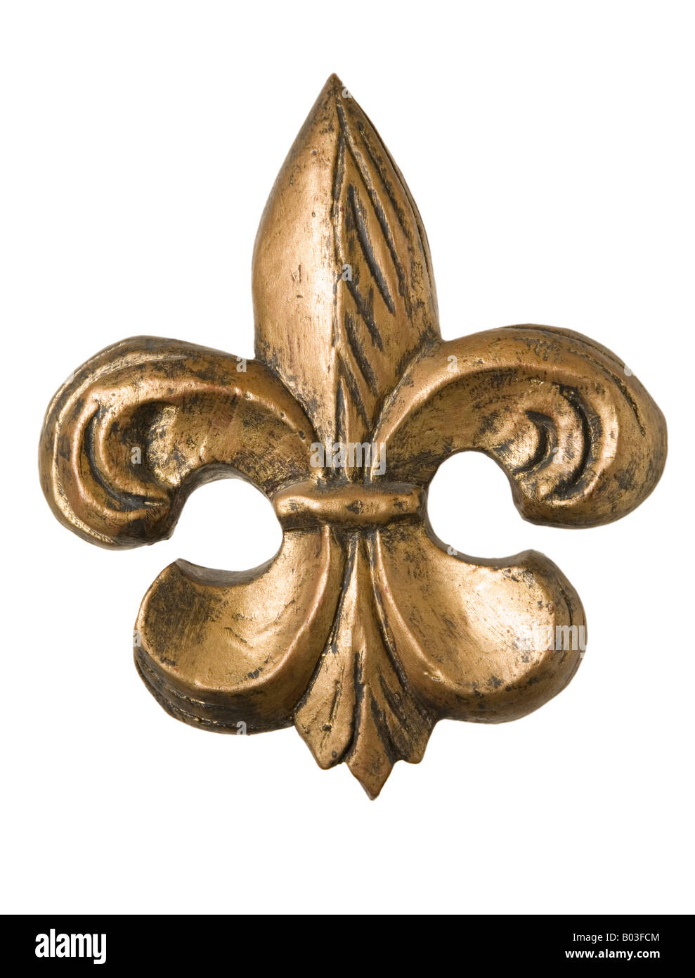 Fleur-de-lis emblem Stock Photo