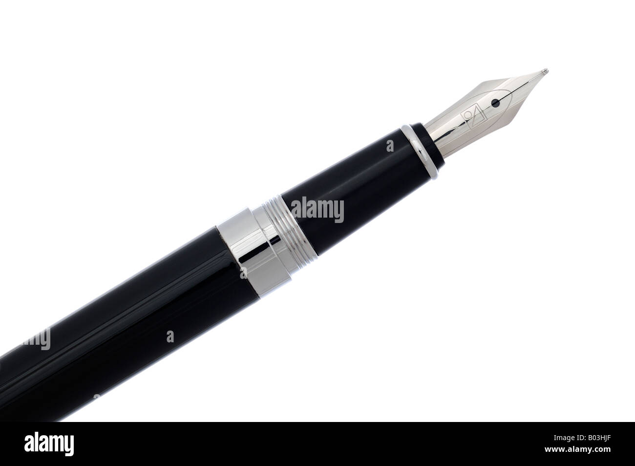 Fountain Pen Close Up Against a White Background Stock Photo Alamy