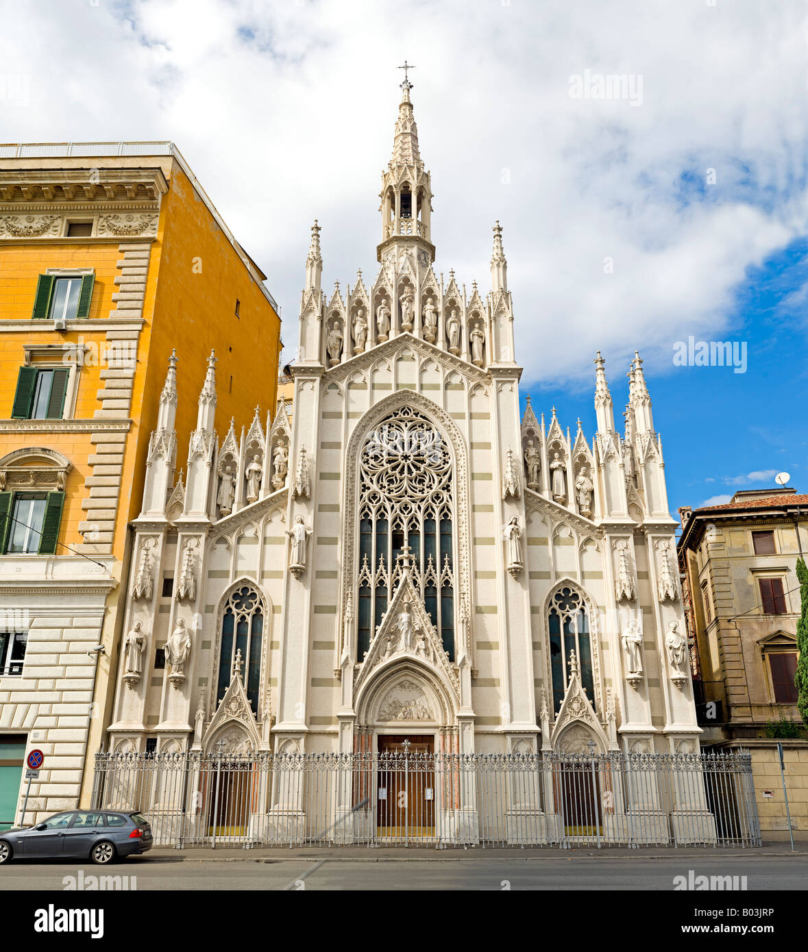 Very high resolution image of Sacro Cuore di Suffragio in Rome Italy Stock Photo