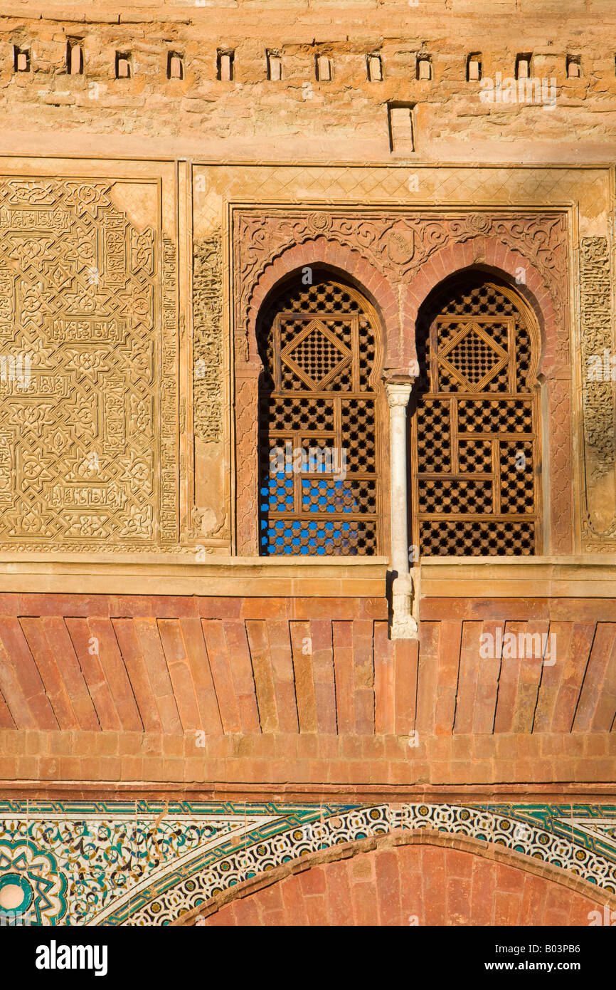 Windows of The Wine Gate, Puerta del Vino, leading through to the Alcazaba at the Alhambra (La Alhambra) Stock Photo