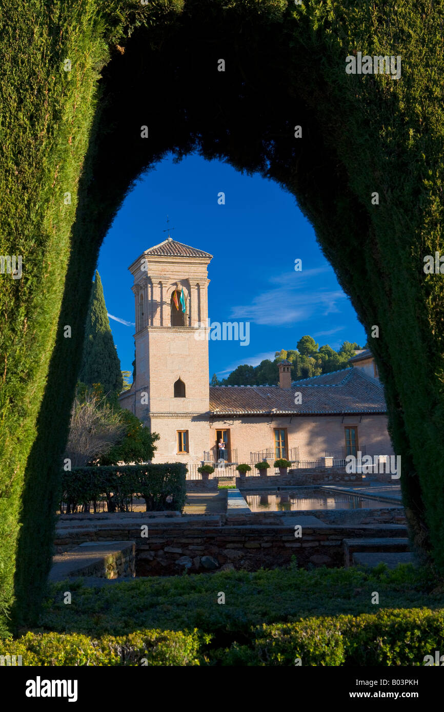 Parador de San Francisco (hotel), formerly the Monastery of St. Francis, The Alhambra -designated a UNESCO World Heritage Site Stock Photo