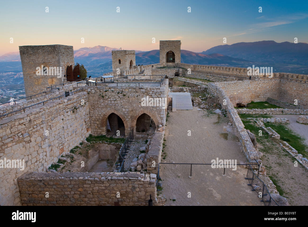 Ruins of the Castillo de Santa Catalina (Castle), City of Jaen, Province of Jaen, Andalusia (Andalucia), Spain, Europe. Stock Photo