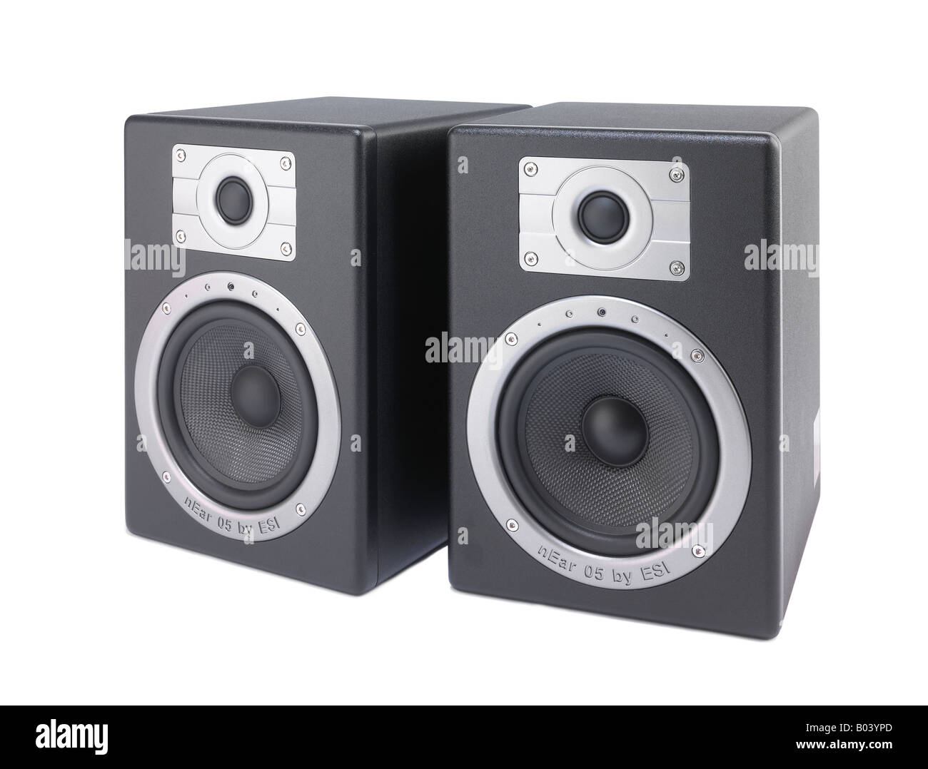 Two loudspeakers Stock Photo