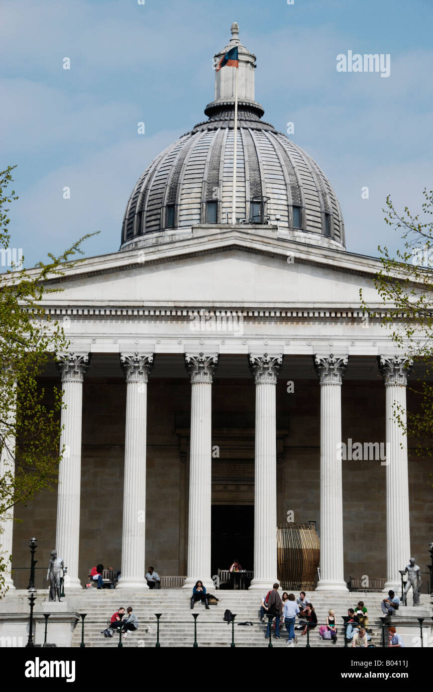 University College London UCL Portico and Octagon Building on the main campus in Gower Street London Stock Photo