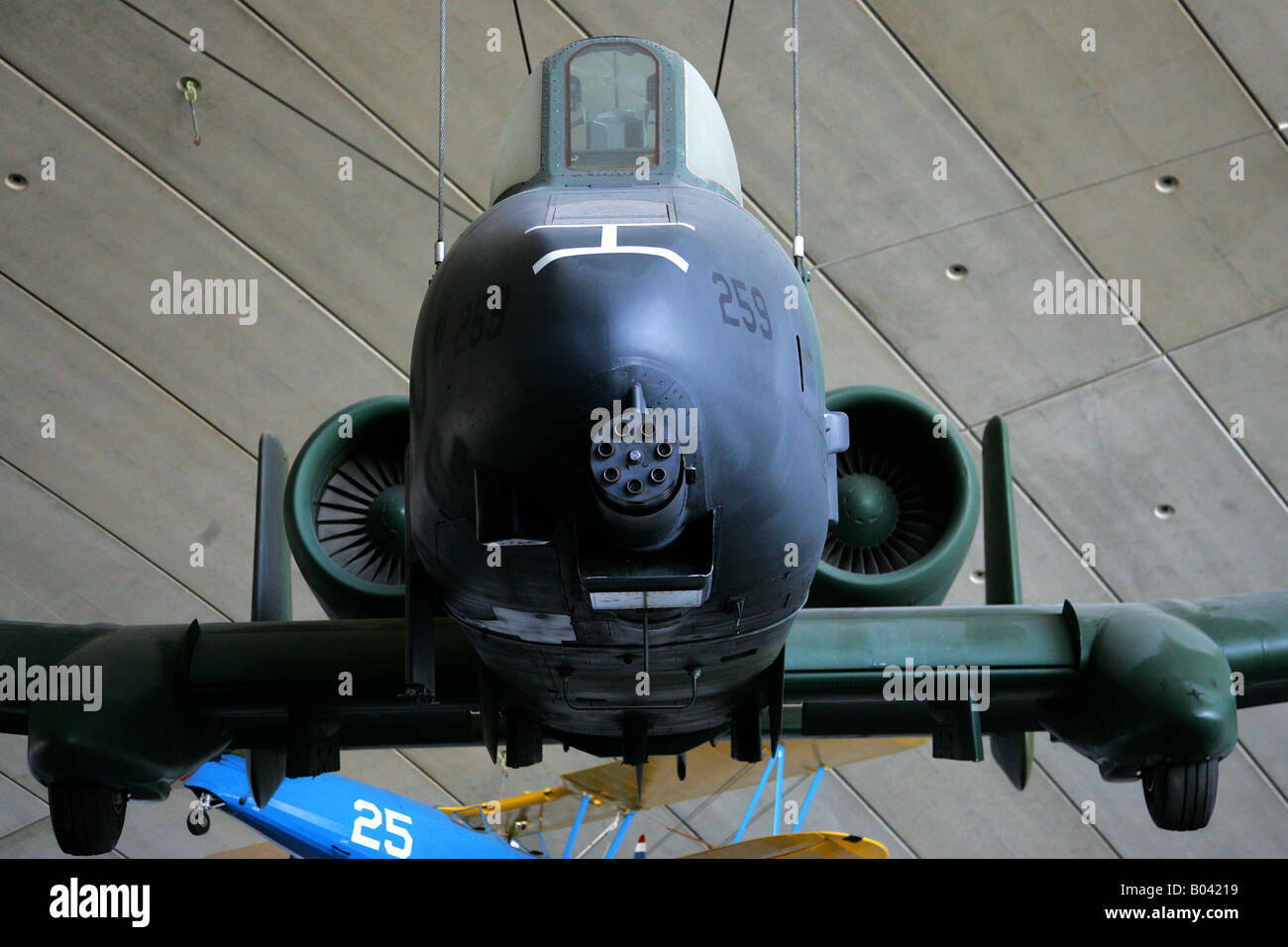 US A-10 JET FIGHTER PLANE -IMPERIAL WAR MUSEUM,DUXFORD Stock Photo