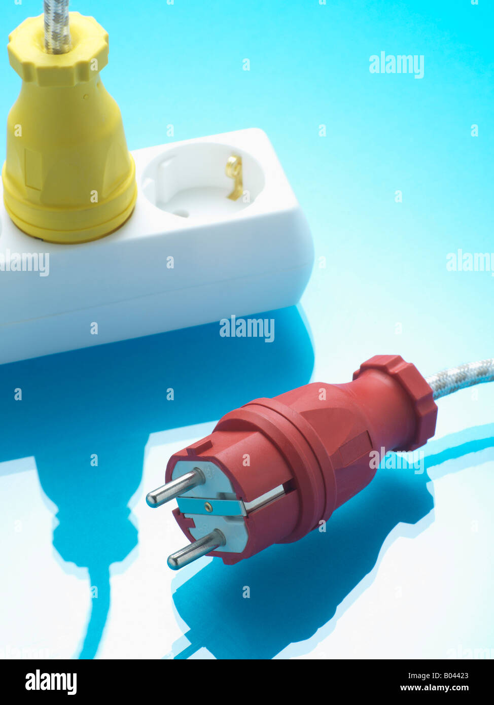 Plugs and Power Bar Stock Photo Alamy